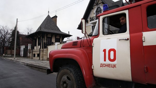 В Горловке загорелась станция скорой помощи - «Новороссия»