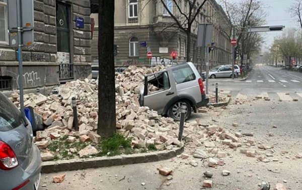 Хорватию всколыхнуло мощное землетрясение - (видео)
