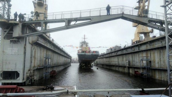 Корвет «Ретивый» проекта 20380 спущен на воду - «Военное обозрение»