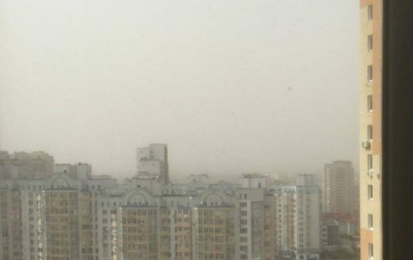 Киев и пригород накрыла пылевая буря - (видео)
