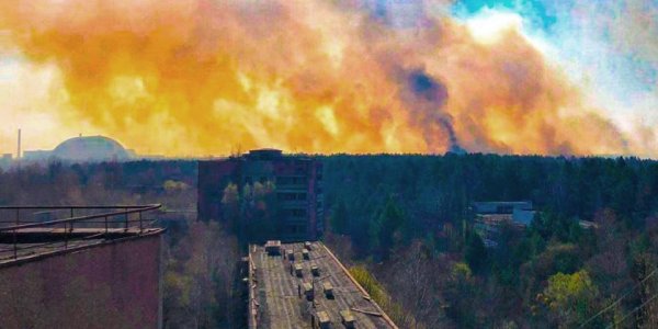 В Чернобыльской зоне лесные пожары подошли к хранилищам с радиоактивными отходами - «Политика»