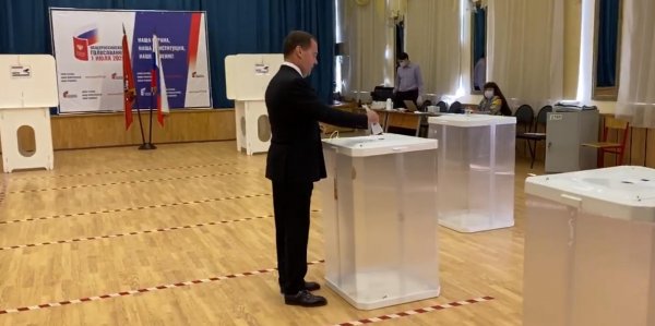 Медведев принял участие в голосовании по поправкам к Конституции - «Политика»