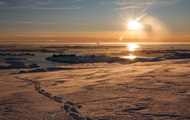 Украинские полярники показали яркие фото айсберга - «Фото»