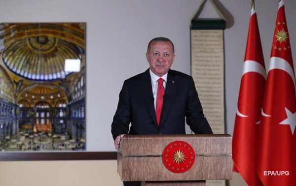 Эрдоган назвал перевод Святой Софии в мечеть "исправлением ошибки" - «В мире»