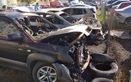В Харькове на парковке сгорело пять машин - «Фото»